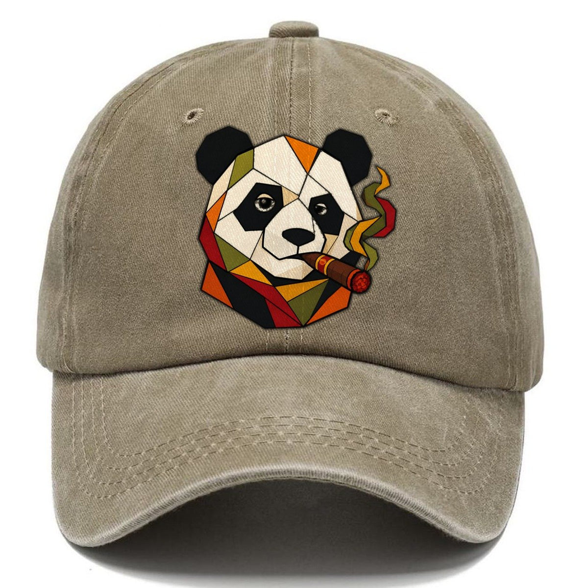 Panda Face Frontal Classic Cap – Warm Sand