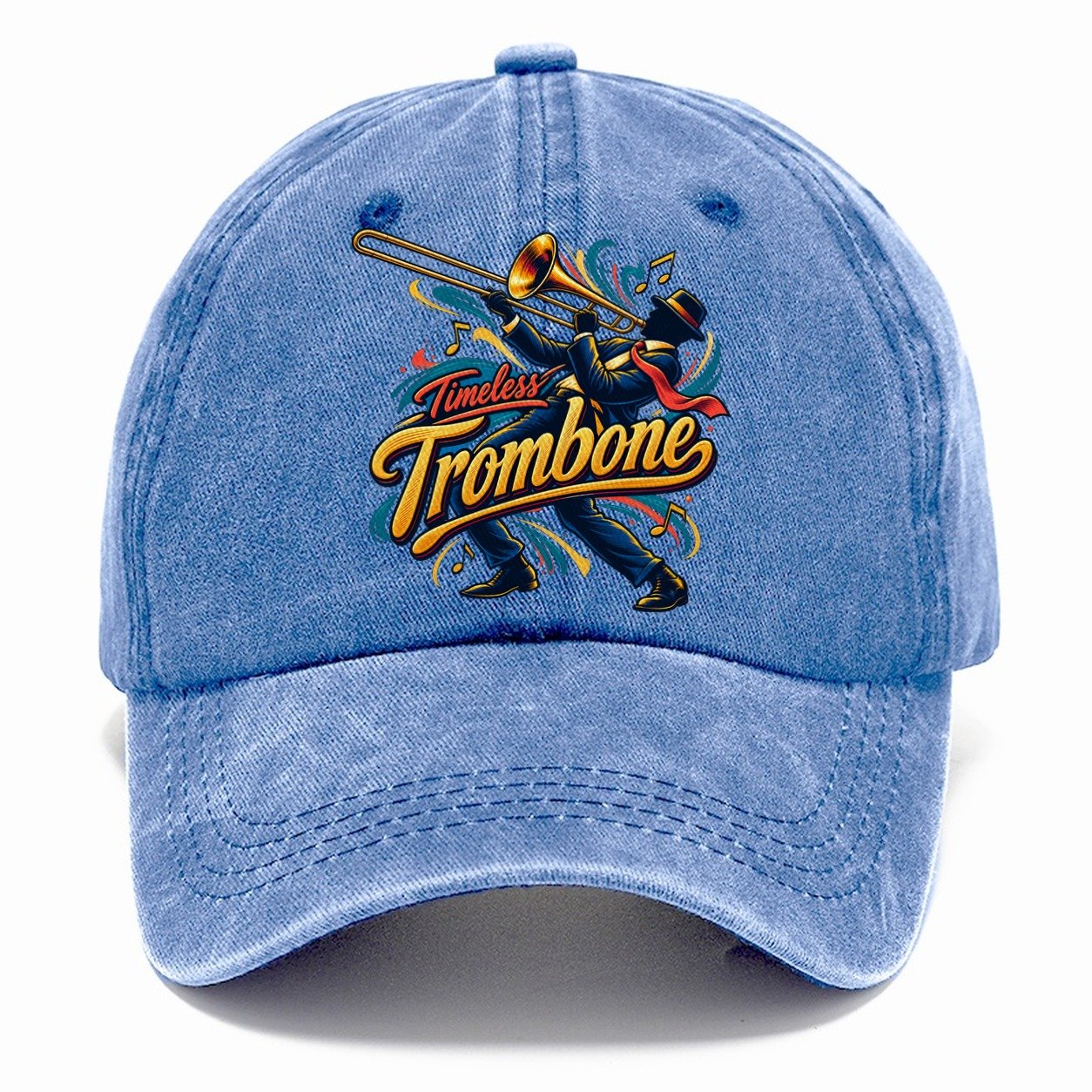 Timeless Trombone Music Instruments Classic Cap – Summer Sky