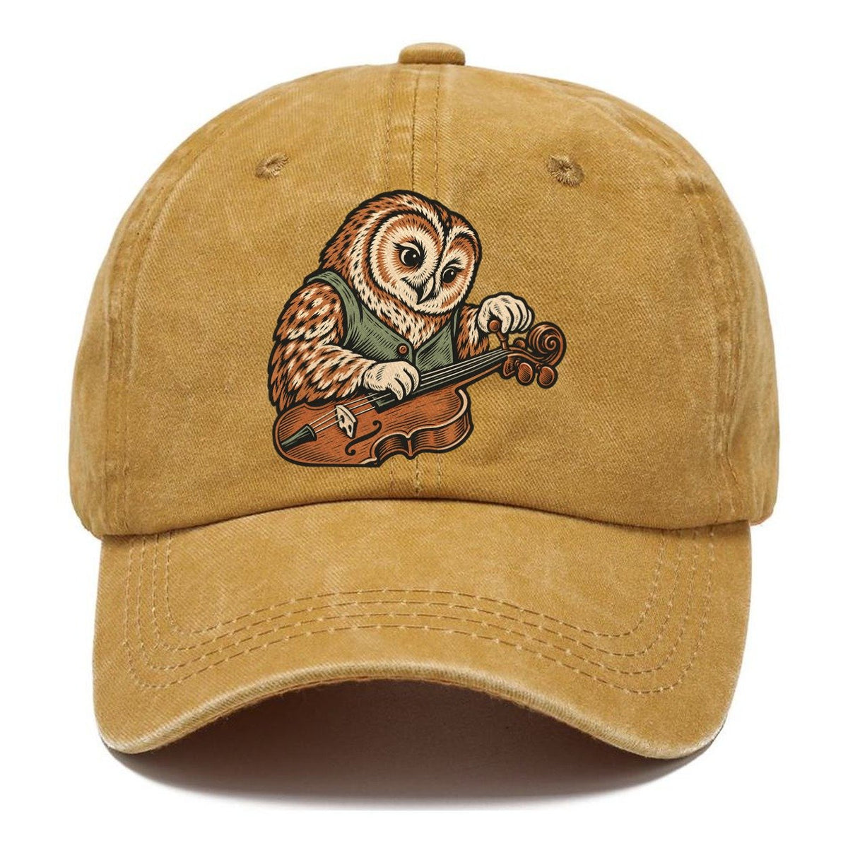Owl Violin Repairer Sundown Familiars Classic Cap – Golden Harvest