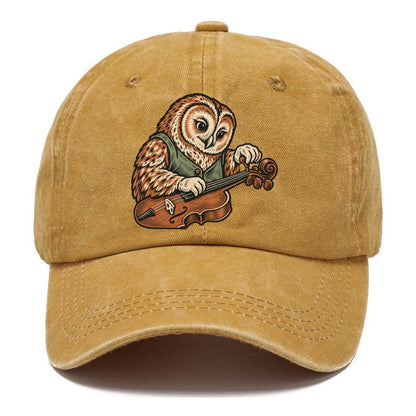 Owl Violin Repairer Sundown Familiars Classic Cap – Golden Harvest