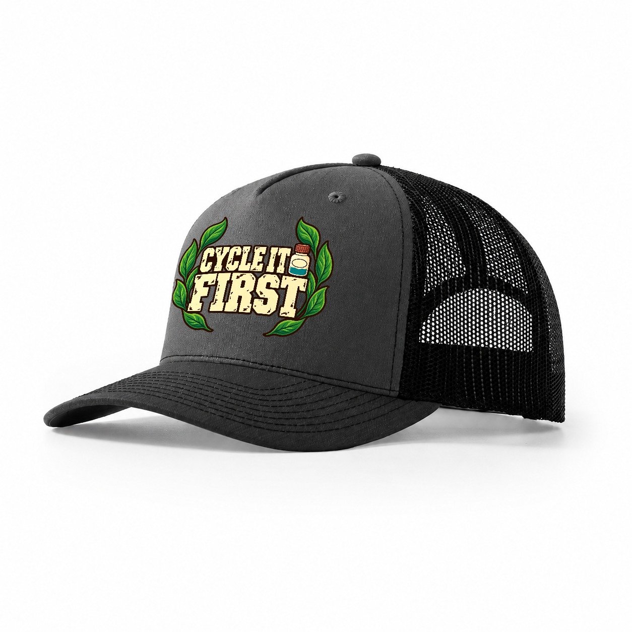 Cycle It First Aquarium Keeping Trucker Hat – Dark Grey Black