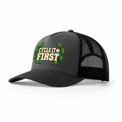 Cycle It First Aquarium Keeping Trucker Hat – Dark Grey Black