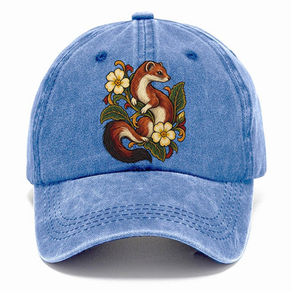British Stoat And Primrose Uk Culture Heritage Classic Cap – Summer Sky