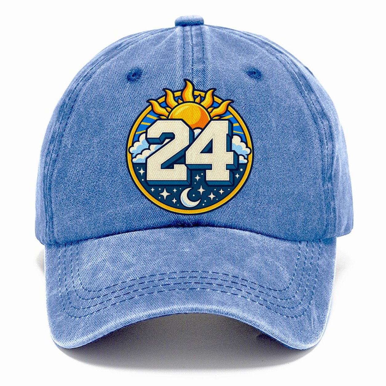 All Day Every Hour Number Club Classic Cap – Summer Sky