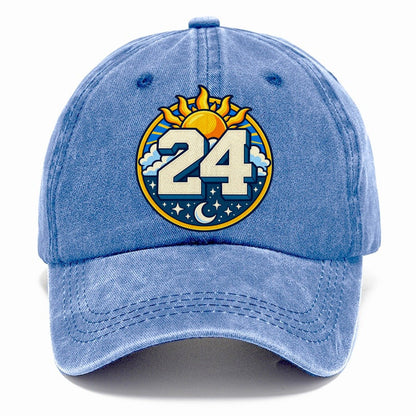 All Day Every Hour Number Club Classic Cap – Summer Sky