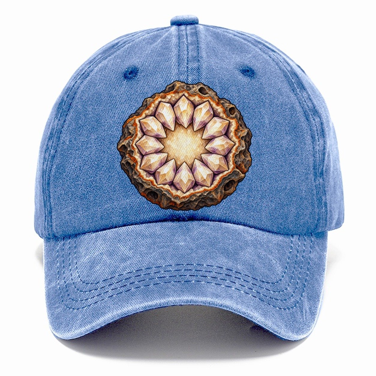 Split Geode Half Rocks And Minerals Classic Cap – Summer Sky