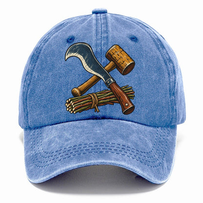 Hedgelayer Billhook Mallet And Hazel Rods Uk Culture Heritage Classic Cap – Summer Sky