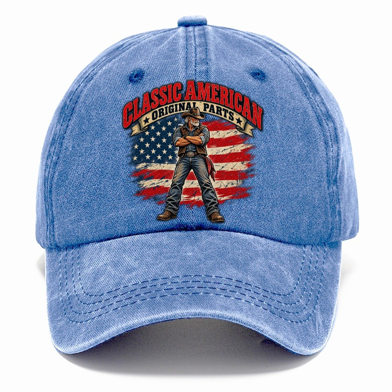 Classic American Original Parts Old Man Strong Classic Cap – Summer Sky