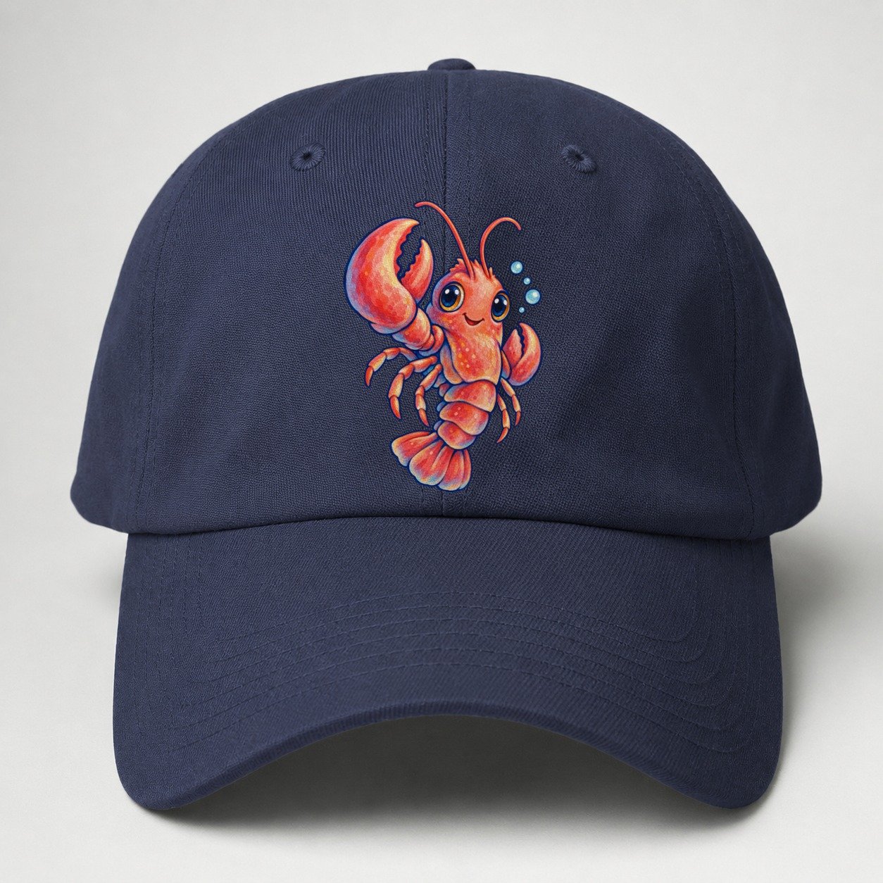 Lobster Three Quarter Float Sea Sprite Baseball Cap – Twilight Navy