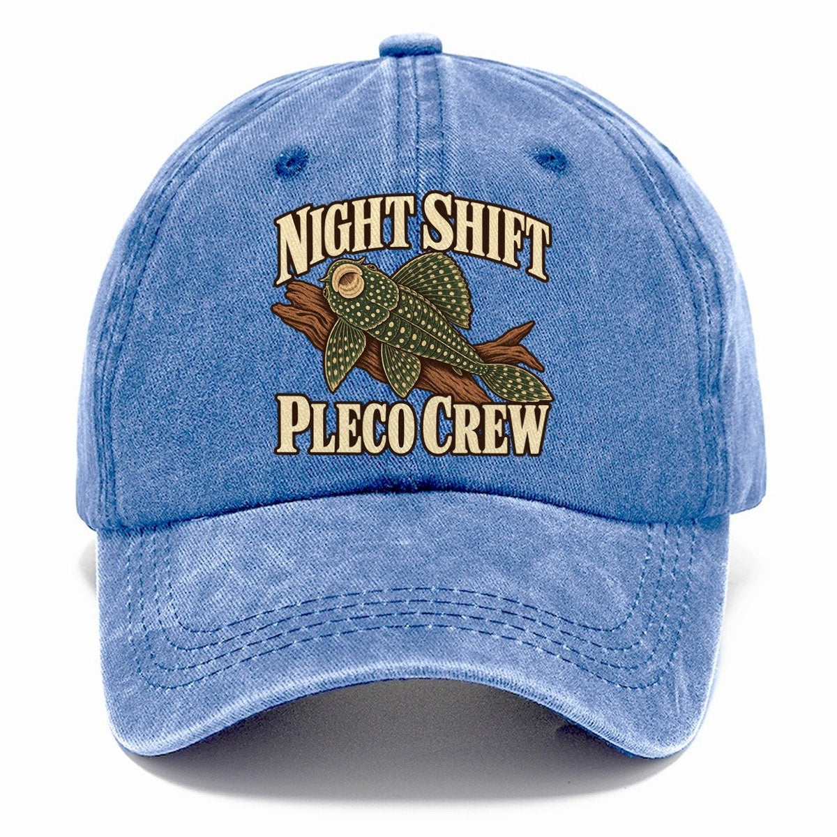 Night Shift Pleco Crew Aquarium Keeping Classic Cap – Summer Sky