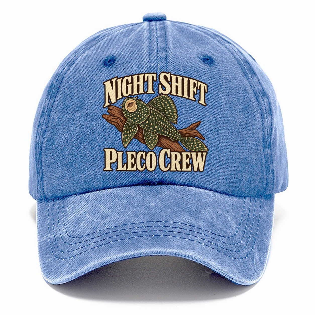 Night Shift Pleco Crew Aquarium Keeping Classic Cap – Summer Sky
