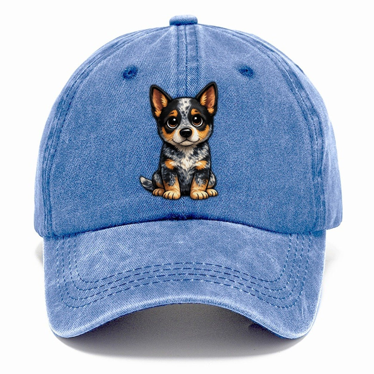 Australian Cattle Dog Sitting Sweetheart Classic Cap – Summer Sky