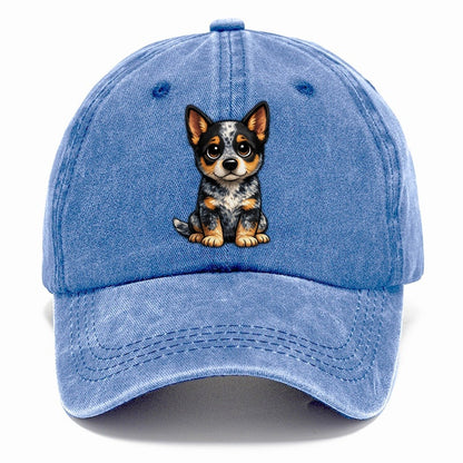 Australian Cattle Dog Sitting Sweetheart Classic Cap – Summer Sky