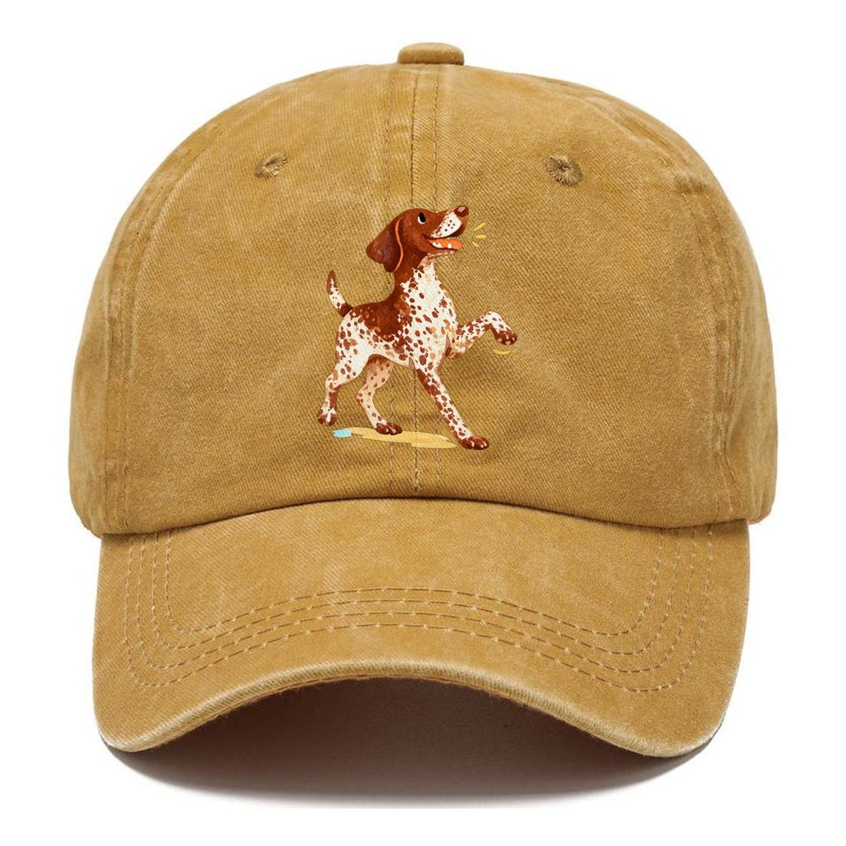Brown and White Spotted Dog Classic Cap – Golden Harvest