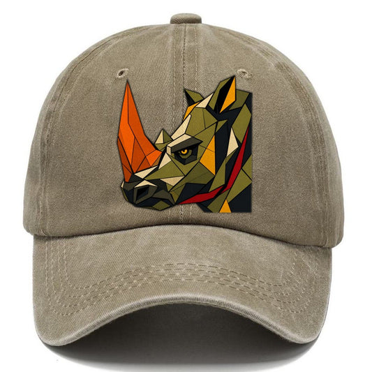 Rhinoceros Profile Horn Classic Cap – Warm Sand