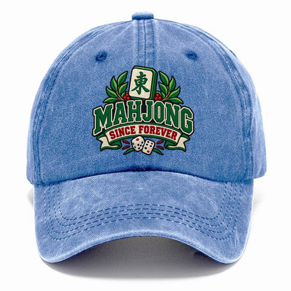 Mahjong Since Forever Mahjong Game Night Classic Cap – Summer Sky