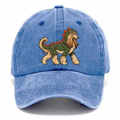 One Afghan Hound In Halloween Costume Dinosaur Costume With Soft Felt Spikes Down The Back Halloween Dog Parade Classic Cap – Summer Sky