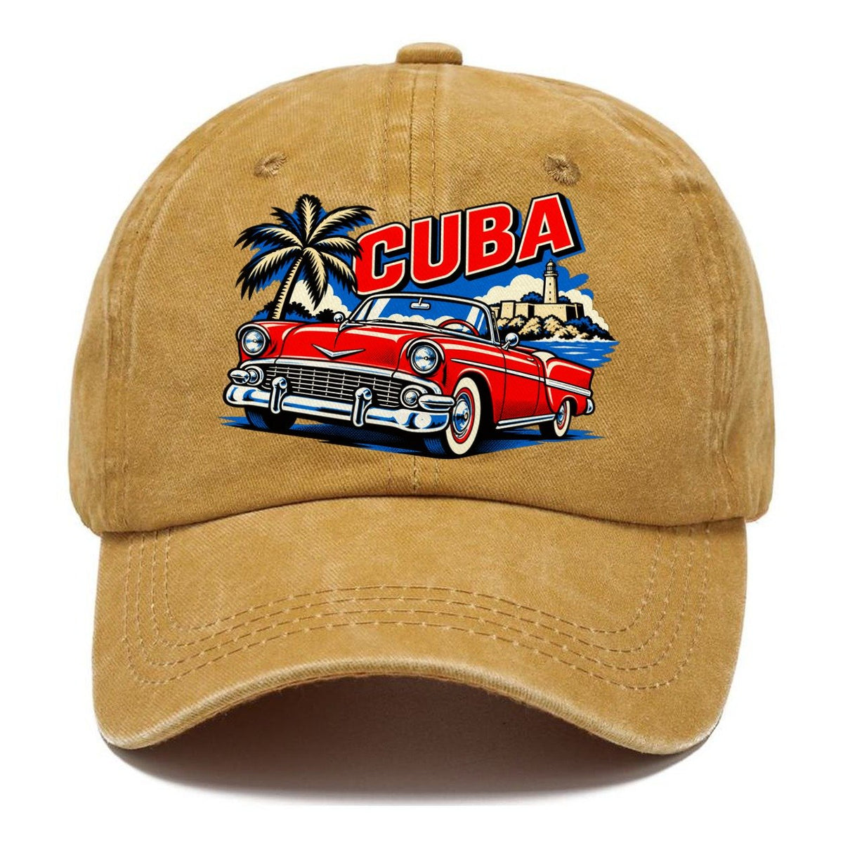 Cuba Pop Art Badge Classic Cap – Golden Harvest