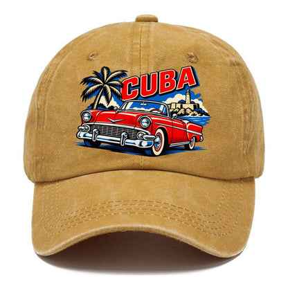 Cuba Pop Art Badge Classic Cap – Golden Harvest