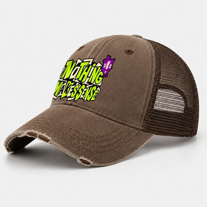 Nothing Makes Sense Crazy Styles Washed Trucker Hat – Coffee