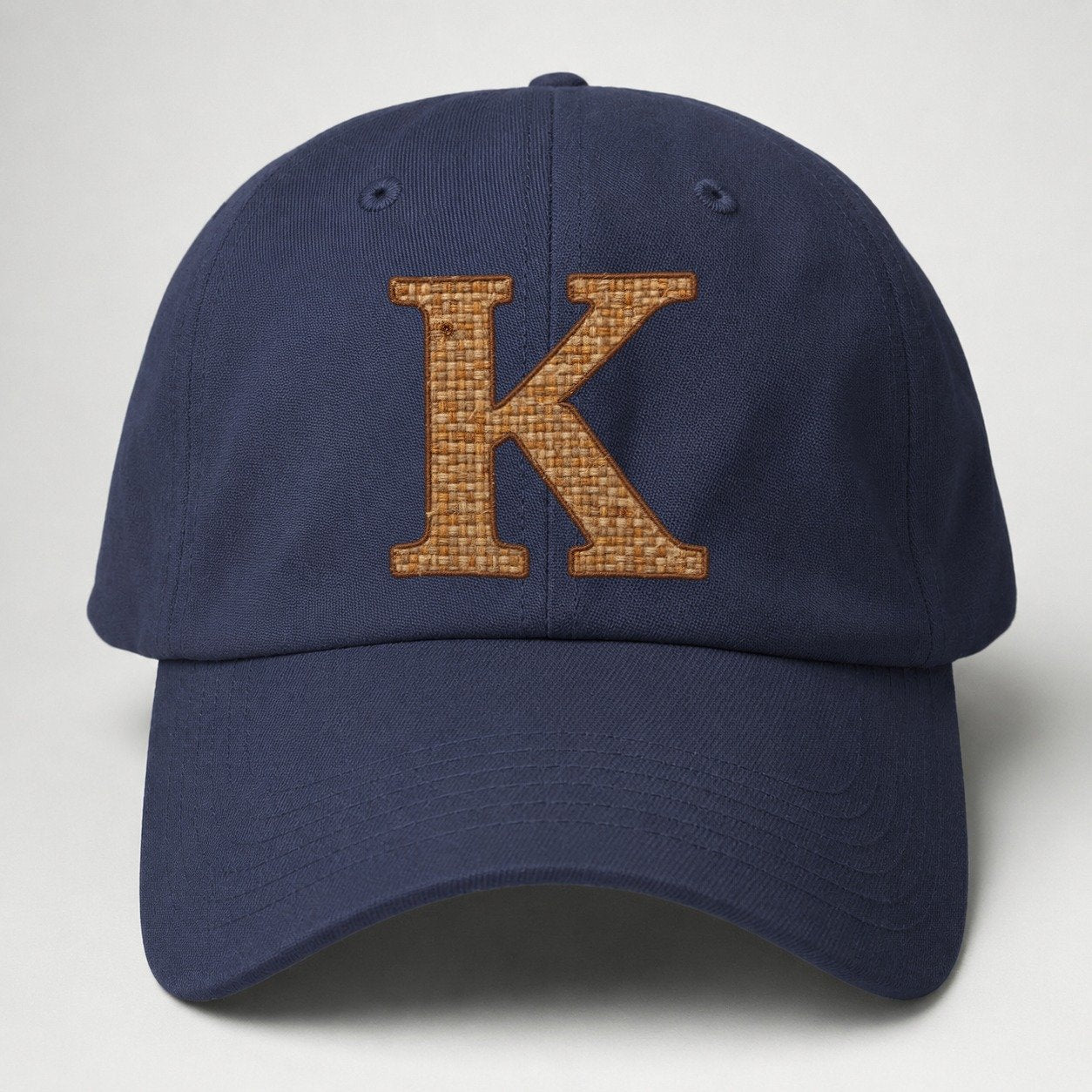 Woven Tweed K Monogram Baseball Cap – Twilight Navy