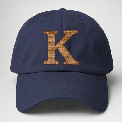 Woven Tweed K Monogram Baseball Cap – Twilight Navy
