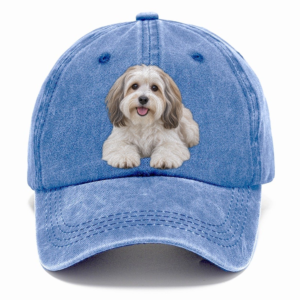 Havanese Lying Down Top Breeds Classic Cap – Summer Sky