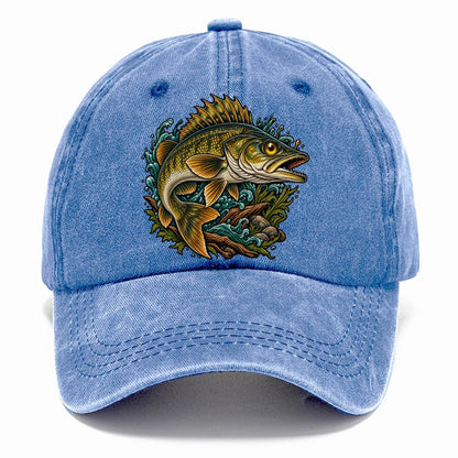 Walleye Golden Eye Fishing Club Classic Cap – Summer Sky