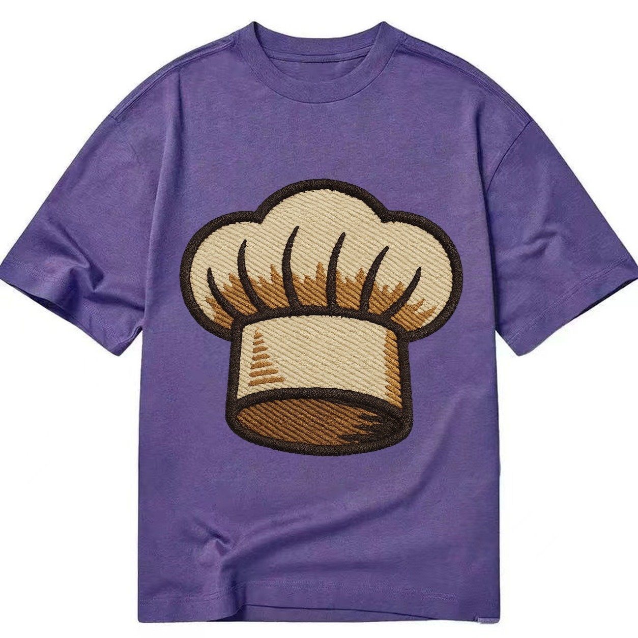 Chef Toque Pleats Embroidered 2a1da8 Classic T-shirt – Purple