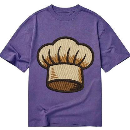 Chef Toque Pleats Embroidered 2a1da8 Classic T-shirt – Purple
