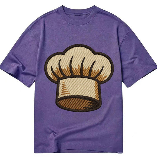Chef Toque Pleats Embroidered 2a1da8 Classic T-shirt – Purple