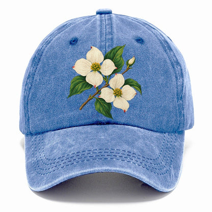 British Columbia Pacific Dogwood Bloom Canada Cultural Icons Classic Cap – Summer Sky