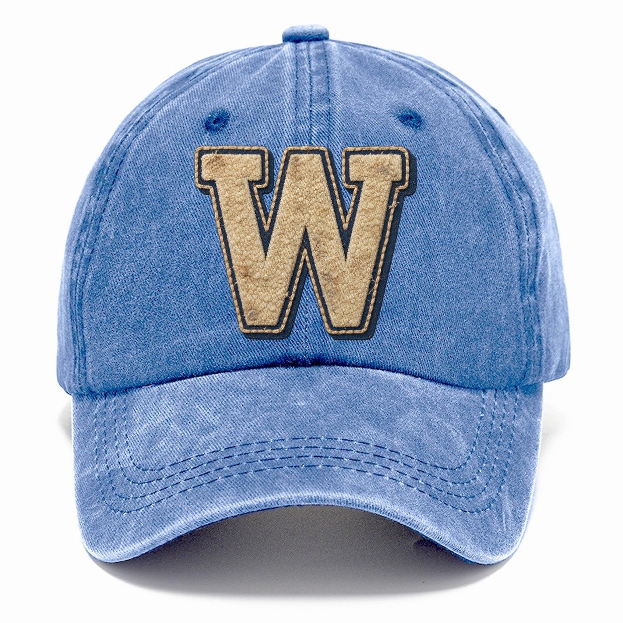 Varsity Chenille W Monogram Classic Cap – Summer Sky