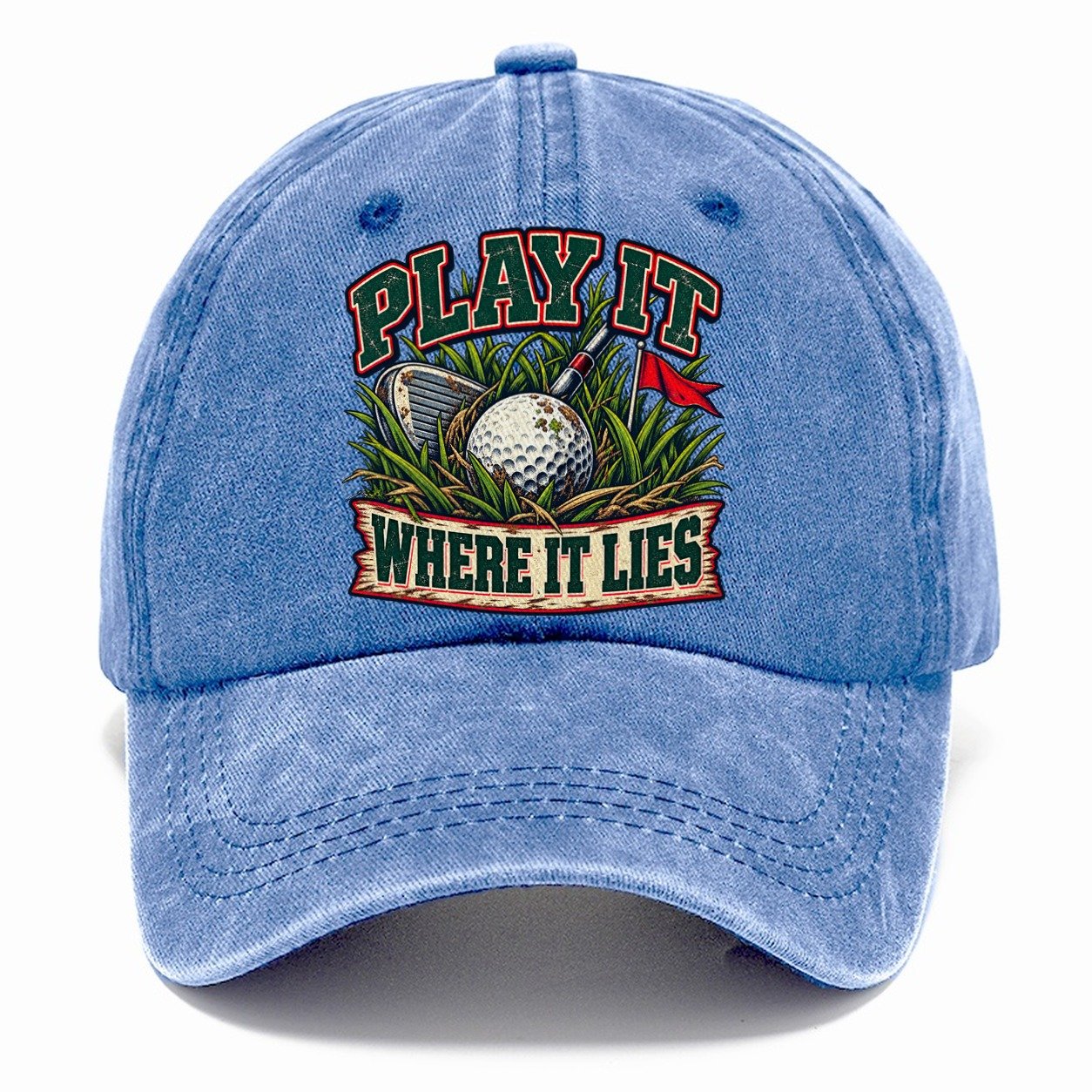 Play It Where It Lies Golf Life Classic Cap – Summer Sky