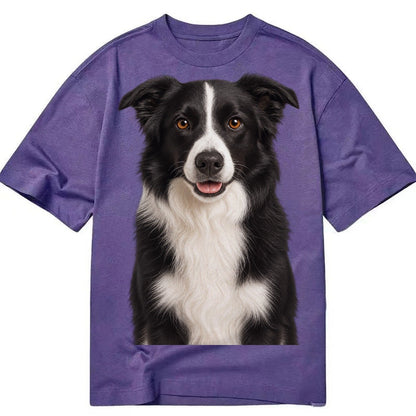 Border Collie Intelligent Companion Classic T-shirt – Purple