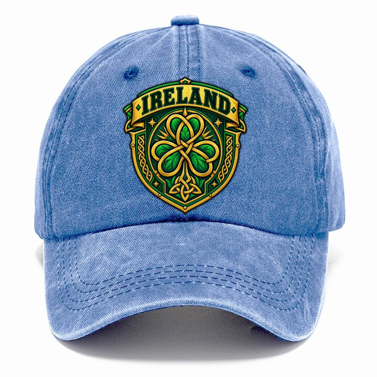 Ireland Retro Badge Country Logos Classic Cap – Summer Sky