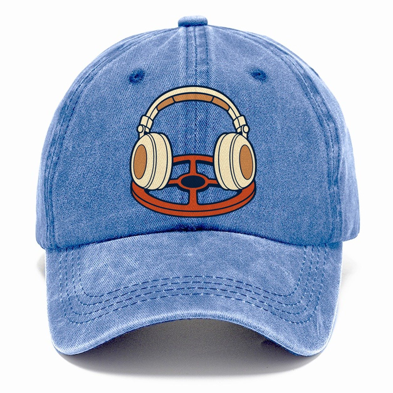 Headphones On The Coil Treasure Hunting Classic Cap – Summer Sky