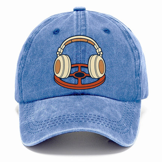 Headphones On The Coil Treasure Hunting Classic Cap – Summer Sky