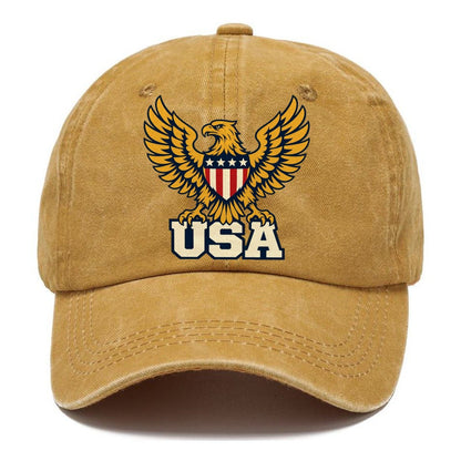 USA Eagle Shield Classic Cap – Golden Harvest