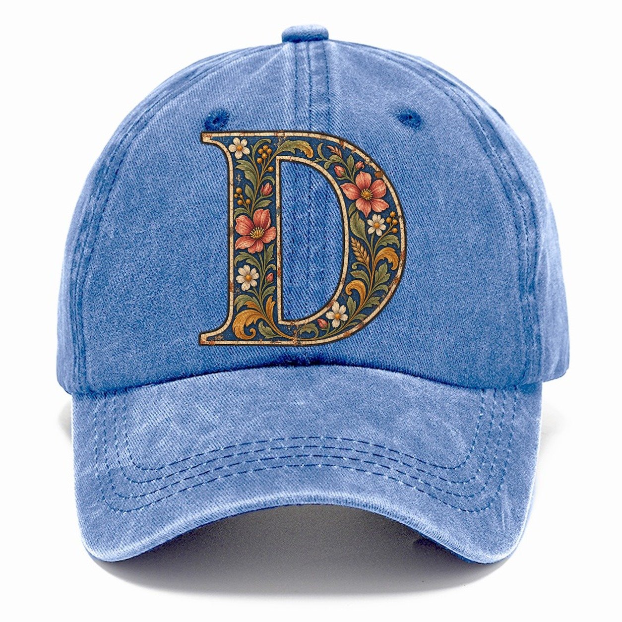 Wildflower D Monogram Classic Cap – Summer Sky