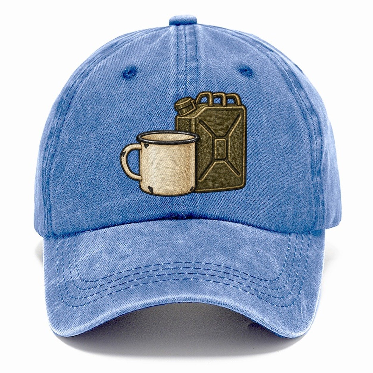 Enamel Camp Mug And Fuel Can Off Roading And Overlanding Classic Cap – Summer Sky