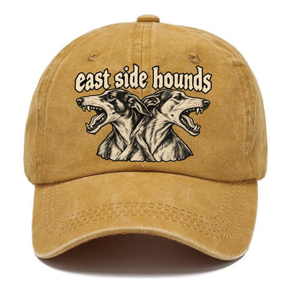 Two Lean Hound Heads Back To Back Facing Opposite Directions Bark For Me Classic Cap – Golden Harvest
