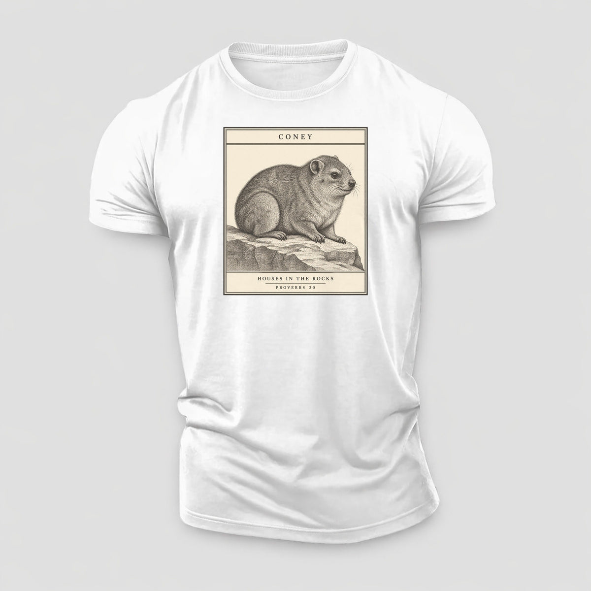 Coney Specimen Plate Creature Canticle Cotton T-Shirt – White