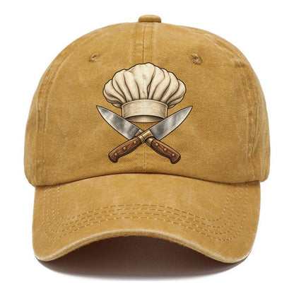 Chef Hat Crossed Knives Fan Favorites Classic Cap – Golden Harvest