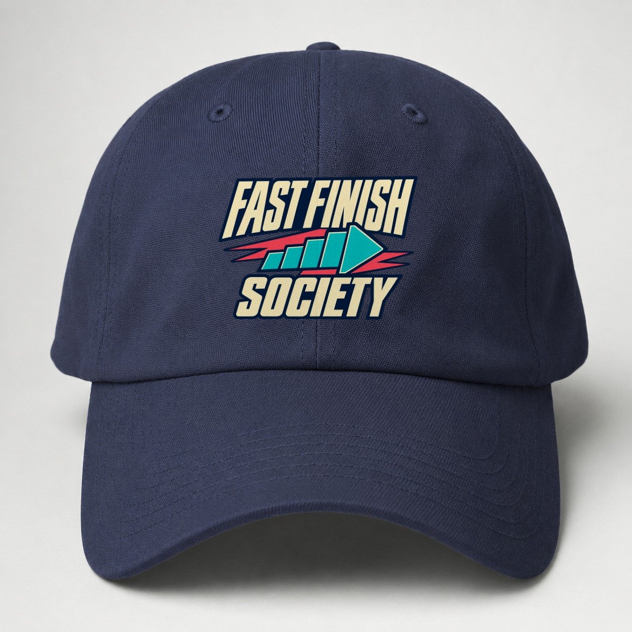 Fast Finish Society 90S Running Clubs Baseball Cap – Twilight Navy