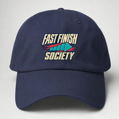 Fast Finish Society 90S Running Clubs Baseball Cap – Twilight Navy