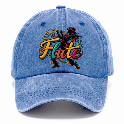 Flute Wordmark Music Instruments Classic Cap – Summer Sky