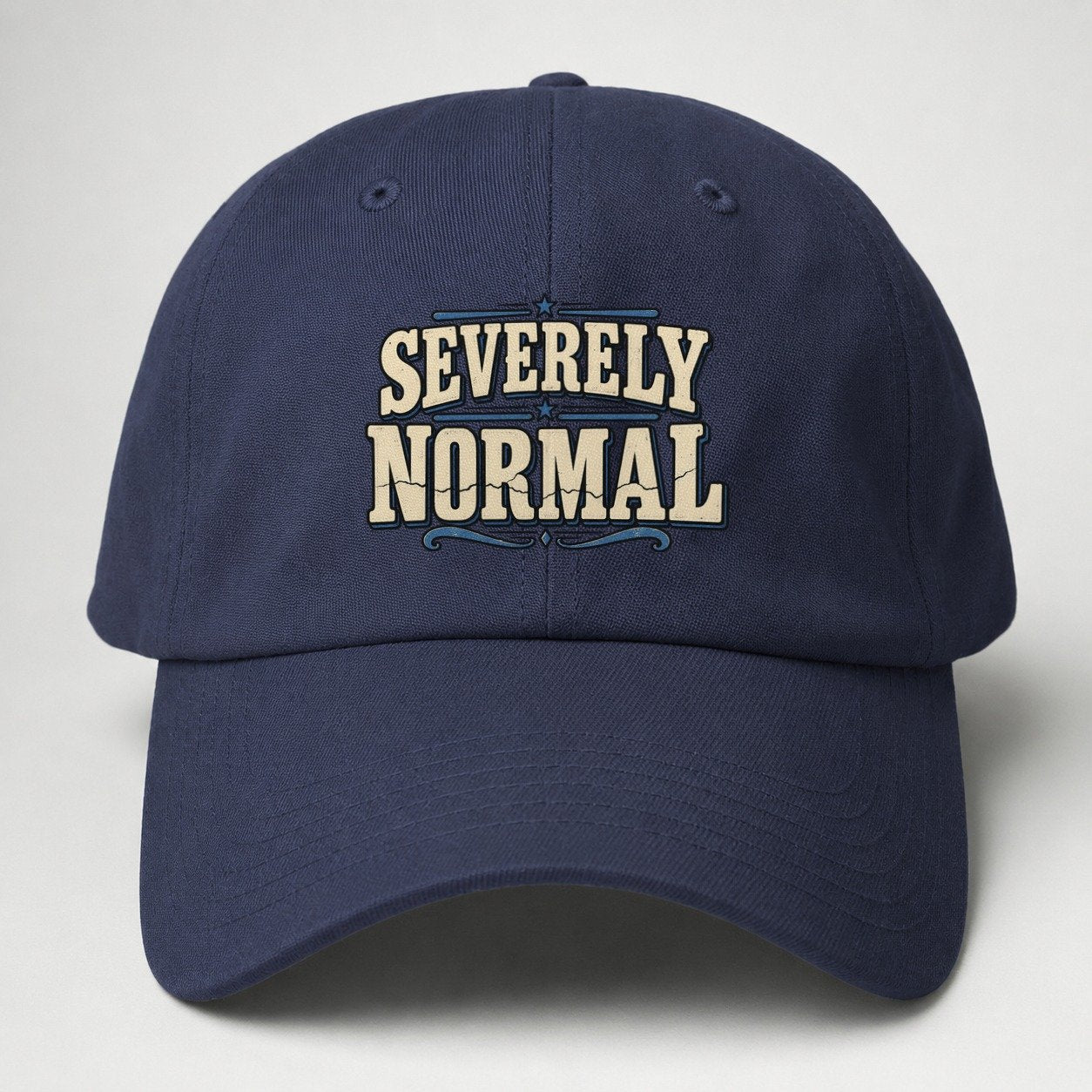 Severely Normal American Wit Baseball Cap – Twilight Navy