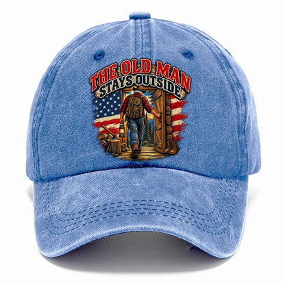 The Old Man Stays Outside Old Man Strong Classic Cap – Summer Sky