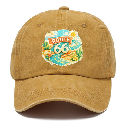 Route 66 Highway Shield Classic Cap – Golden Harvest